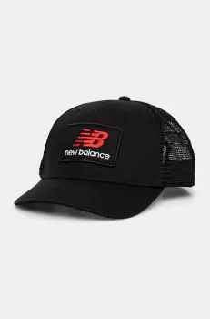 New Balance sapca culoarea negru, cu imprimeu, LAH51016BK imagine