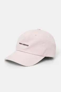 New Balance sapca culoarea roz, cu imprimeu, LAH51010RSG imagine