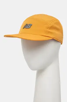 New Balance sapca Performance culoarea portocaliu, cu imprimeu, LAH51001SIZ imagine