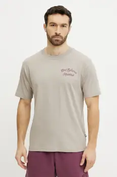 New Balance tricou barbati, culoarea bej, cu imprimeu, MT43556ADS imagine