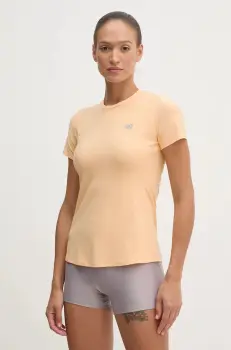 New Balance tricou de alergare culoarea portocaliu, WT41281PAE imagine