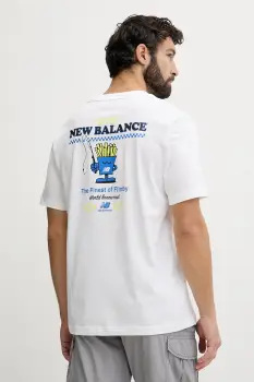 New Balance tricou pentru barbati, din bumbac Fish and Chips imagine