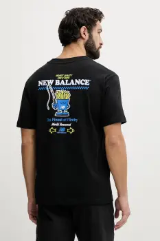 New Balance tricou pentru barbati, din bumbac Fish and Chips imagine