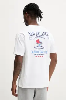 New Balance tricou pentru barbati, din bumbac Lobster imagine