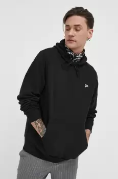 New Era bluza barbati, culoarea negru, cu gluga, neted imagine