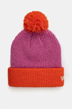New Era caciula din amestec de lana culoarea roz, din tricot gros, 60565273 imagine