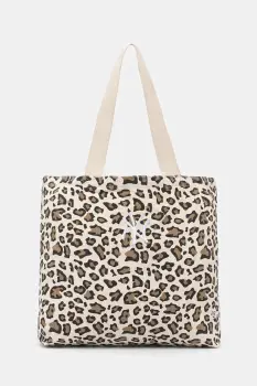 New Era geanta de bumbac culoarea bej, 60667110 imagine