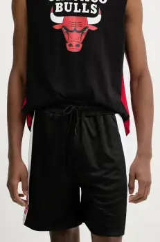 New Era pantaloni scurti barbati, culoarea negru, 60596422 imagine