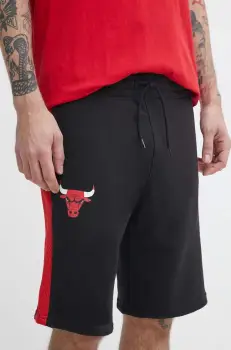 New Era pantaloni scurti barbati, culoarea negru, CHICAGO BULLS imagine