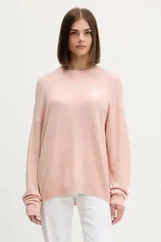 New Era pulover din amestec de lana culoarea portocaliu, light, 60684501 imagine