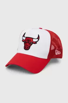New Era sapca culoarea alb, cu imprimeu, CHICAGO BULLS imagine