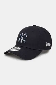 New Era sapca de baseball din bumbac culoarea albastru marin, cu imprimeu, 60595180 imagine