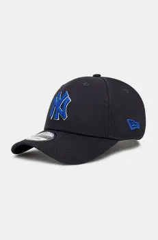 New Era sapca de baseball din bumbac culoarea albastru marin, cu imprimeu, 60595231 imagine