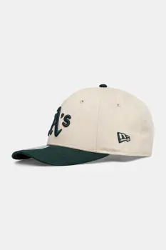 New Era sapca de baseball din bumbac culoarea bej, 60691348 imagine
