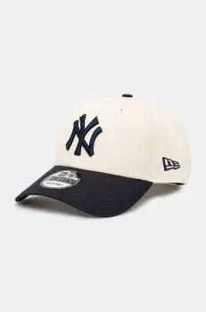 New Era sapca de baseball din bumbac culoarea bej, modelator, 60595215 imagine