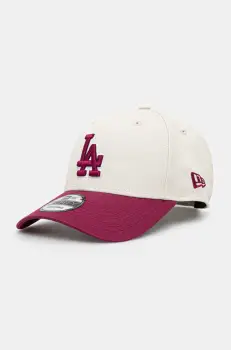 New Era sapca de baseball din bumbac culoarea bej, modelator, 60595243 imagine