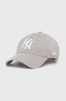 New Era sapca de baseball din bumbac culoarea gri, cu imprimeu imagine