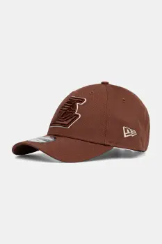 New Era sapca de baseball din bumbac culoarea maro, 60691406 imagine