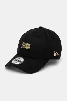 New Era sapca de baseball din bumbac culoarea negru, cu imprimeu, 60595304 imagine