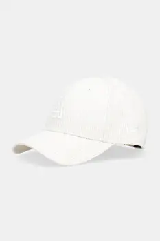 New Era sapca de baseball din catifea culoarea bej, 60691060 imagine