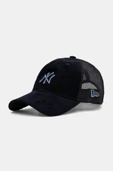 New Era sapca de baseball din catifea culoarea bleumarin, 60691101 imagine