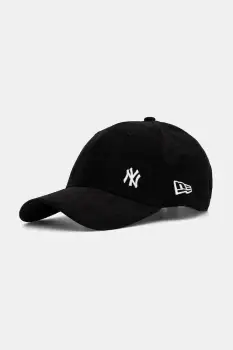 New Era sapca de baseball din catifea culoarea negru, 60691112 imagine