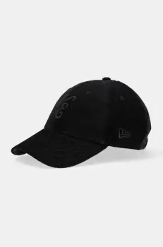 New Era sapca de baseball din catifea culoarea negru, cu imprimeu, 60595431 imagine