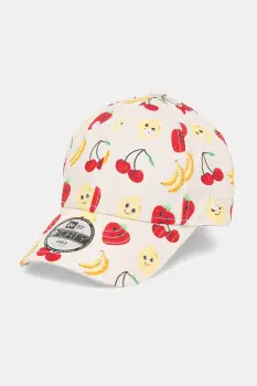 New Era sapca din bumbac pentru copii NEW ERA culoarea bej, cu imprimeu, 60667526 imagine