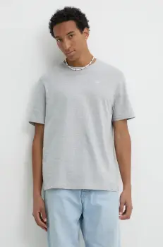 New Era tricou din bumbac barbati, culoarea gri, melanj, 60416746 imagine