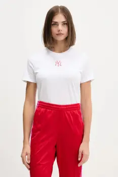 New Era tricou din bumbac culoarea alb, 60684403 imagine