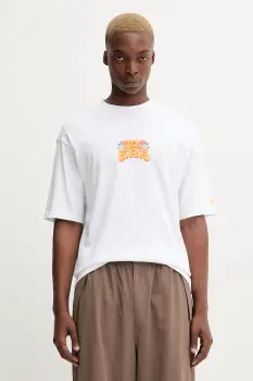 New Era tricou din bumbac culoarea alb, cu imprimeu, 60684402 imagine