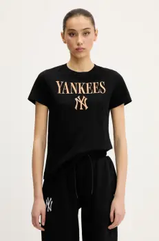 New Era tricou din bumbac culoarea negru, 60596571 imagine