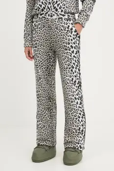 Newland pantaloni sport LADY LEG PANTS culoarea bej, cu imprimeu, N46760.193 imagine