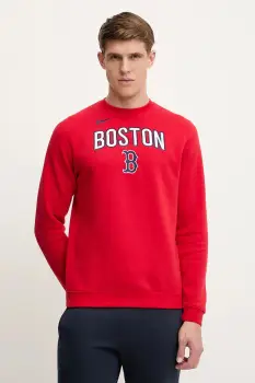 Nike bluza Boston Red Sox culoarea rosu, cu imprimeu, NKPU-163N-BQ-LYA imagine