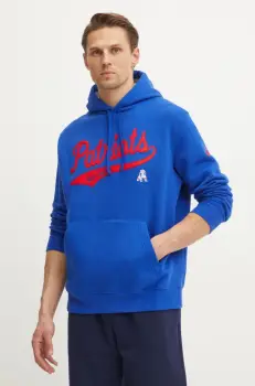 Nike bluza New England Patriots barbati, culoarea violet, cu gluga, cu imprimeu, 2KDK-067P-8KV-V7Q imagine