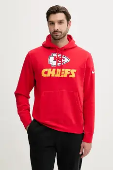 Nike bluza Rewind Club Hoodie culoarea rosu, cu gluga, cu imprimeu, NKDK-65N-7G-WUG imagine