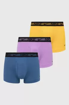 Nike boxeri 3-pack barbati, culoarea galben imagine