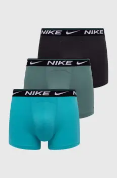 Nike boxeri 3-pack barbati, culoarea verde imagine