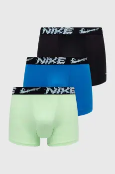Nike boxeri 3-pack barbati, culoarea verde imagine