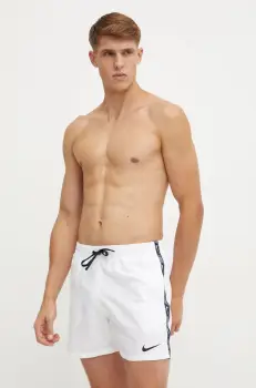 Nike pantaloni scurti de baie culoarea alb imagine