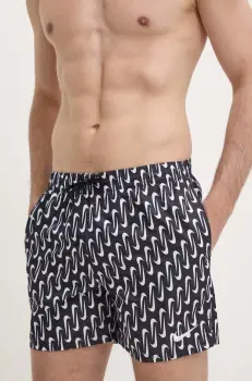 Nike pantaloni scurti de baie Swoosh Link culoarea negru imagine