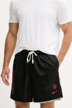 Nike pantaloni scurti San Francisco 49ers culoarea negru, 03BF-096N-73-N9J imagine