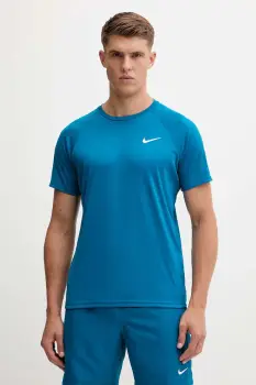 Nike tricou de antrenament culoarea rosu, neted imagine