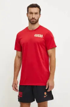 Nike tricou de antrenament San Francisco 49ers culoarea rosu, cu imprimeu, 02ES-084K-73-K0Z imagine
