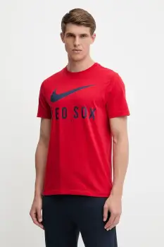 Nike tricou din bumbac Boston Red Sox culoarea ro?u, cu imprimeu, N199-62Q-BQ-PA7 imagine