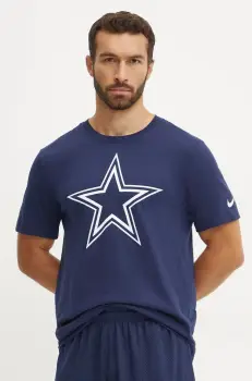Nike tricou din bumbac Dallas Cowboys barbati, culoarea albastru marin, cu imprimeu, N199-41S-7RD-CLH imagine