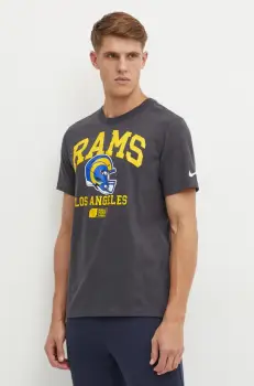 Nike tricou din bumbac Los Angeles Rams barbati, culoarea gri, cu imprimeu, N199-06F-95-5F1 imagine