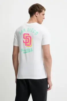Nike tricou din bumbac San Diego Padres culoarea alb, cu imprimeu, N199-10A-PYP-SAZ imagine