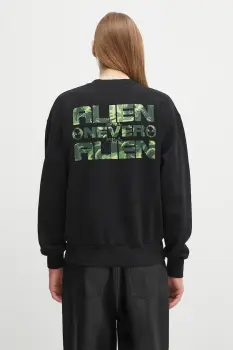 No Problemo hanorac de bumbac Alien Shall Not Sweatshirt imagine