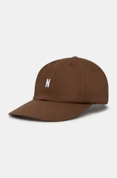 Norse Projects sapca de baseball din bumbac Twill Sports Cap culoarea maro, cu imprimeu, N80.0001.2033 imagine